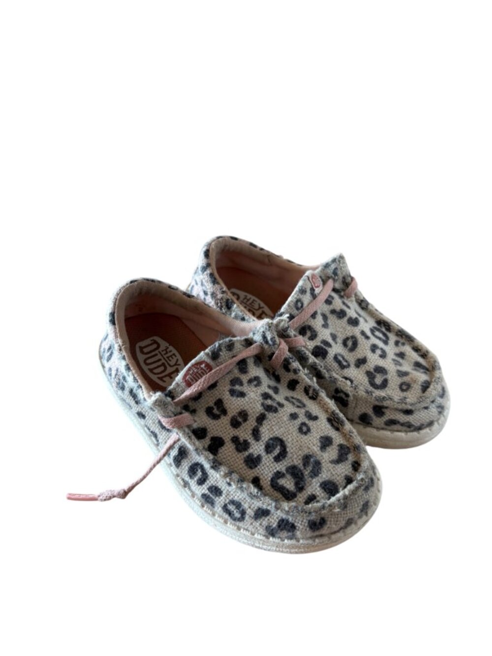 Heydude Girls' Leopard Print Shoes Size 8